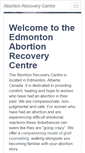 Mobile Screenshot of abortionrecovery.ca