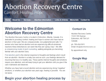Tablet Screenshot of abortionrecovery.ca